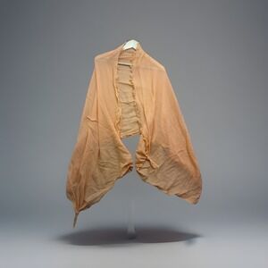 Womens 100% Cashmere brown Scarf Fringe